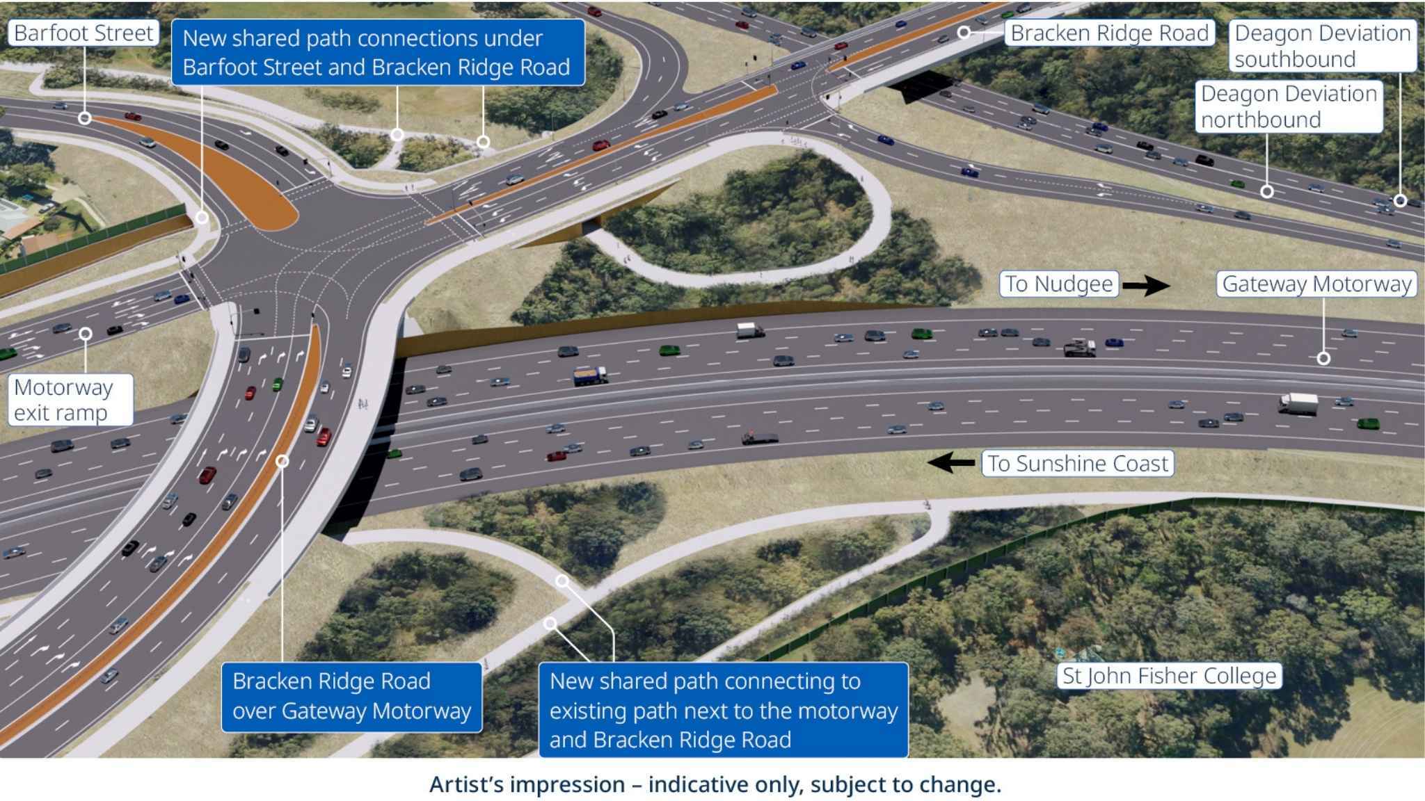 New look for major motorway “curve”