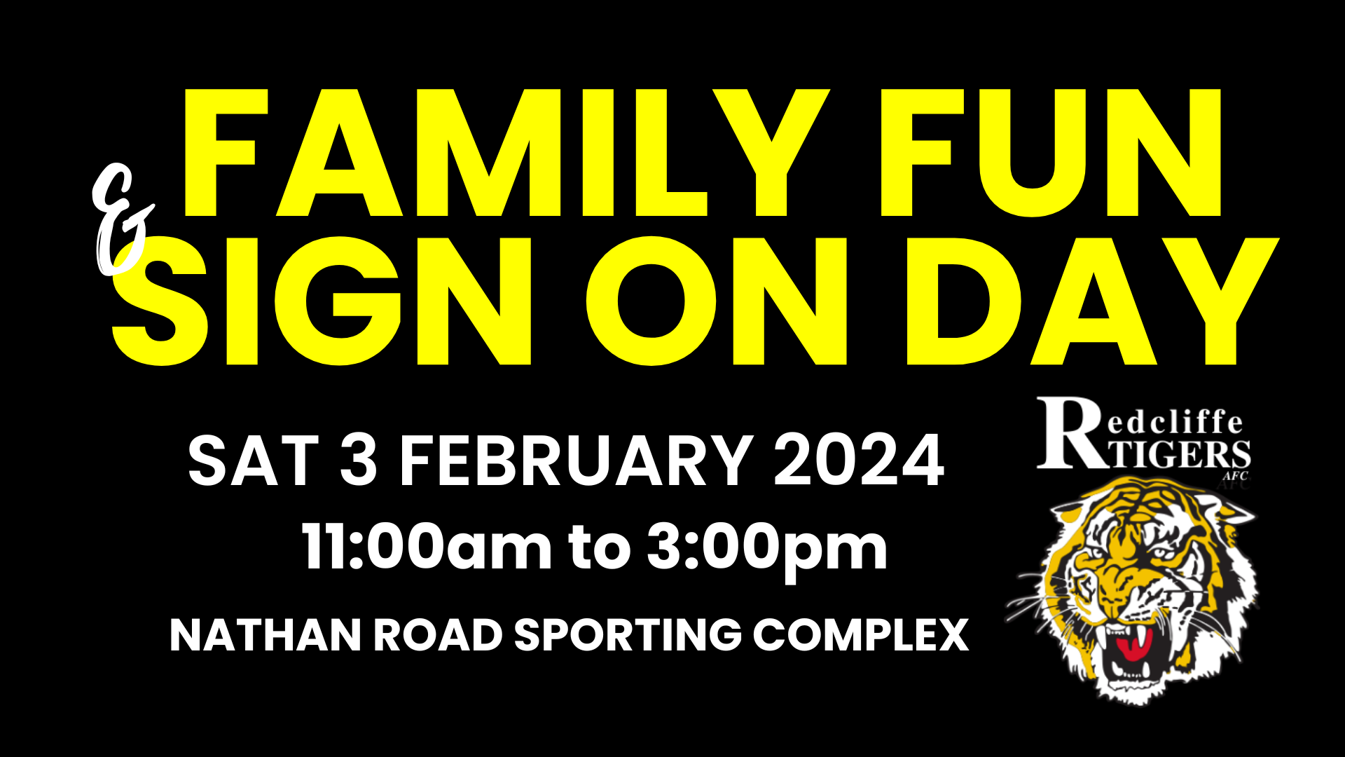 Tigers family fun and sign-on day