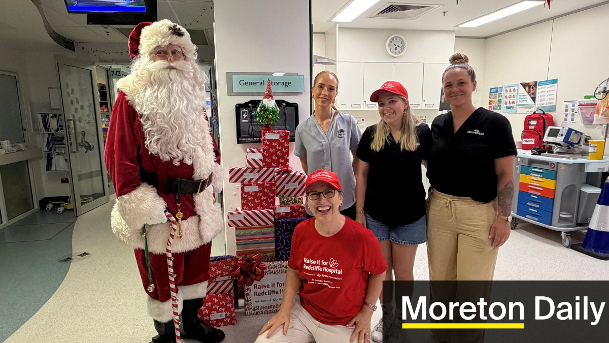 Santa and helpers bring Christmas cheer to sick kids