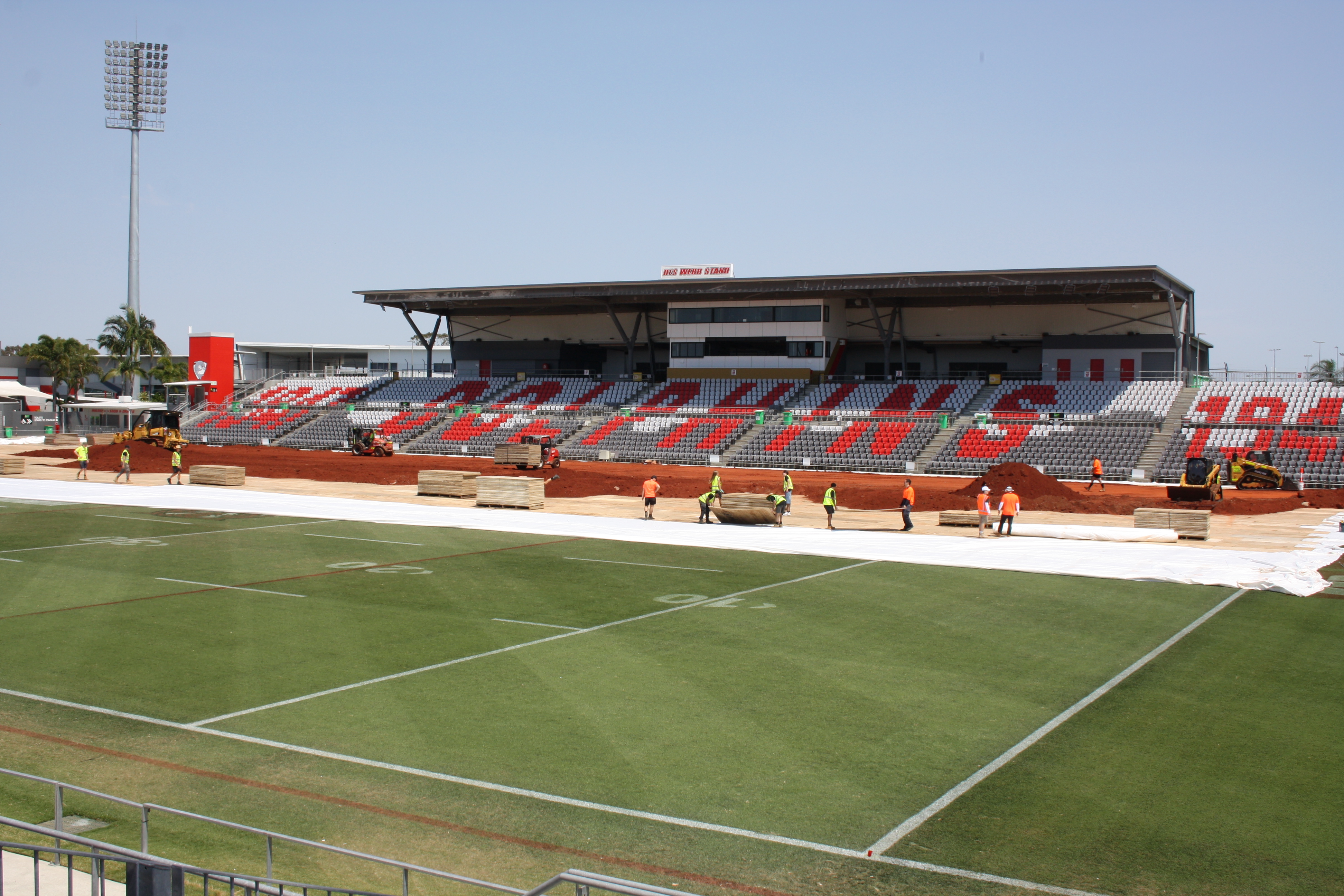 See the photos: Stadium transformation begins
