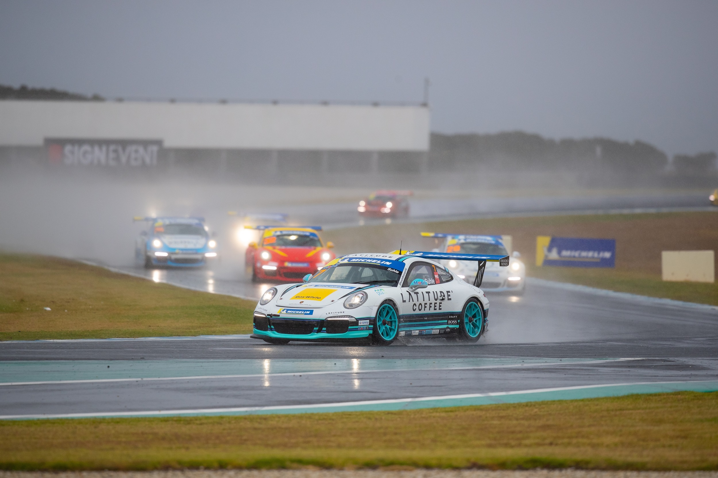 Ryan 'reigns' in the wet
